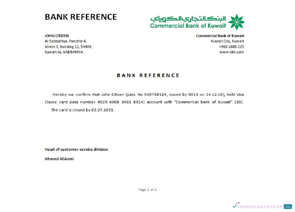 Download Kuwait Commercial Bank closure reference Photoshop template